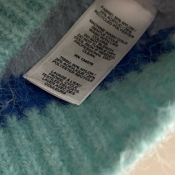 Vineyard Vines Girls Knit Striped Puff Sleeve Sweater (Size 2T) - Picture 8 of 9